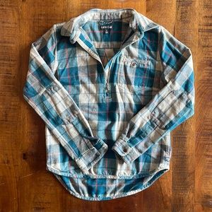 TOAD&CO 1/4 ZIP FLANNEL